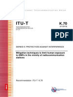 Itu-T: Mitigation Techniques To Limit Human Exposure To Emfs in The Vicinity of Radiocommunication Stations