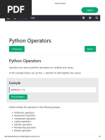 Python Operators