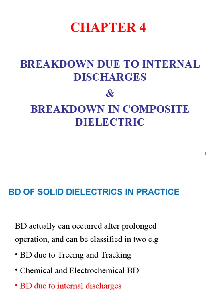 Breakdown in Composite Dielectric | PDF | Electrical Breakdown ...