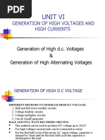 Generation of High D.C. Voltages & AC Voltages