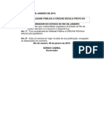 Lei Nº 5642 - Utilidade pública a creche escola Fruto do Espírito