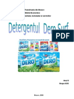 Analiza Merceologica A Detergentului Dero Surf