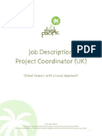 T Puk Job Description Project Coordinator Uk Think Pacific