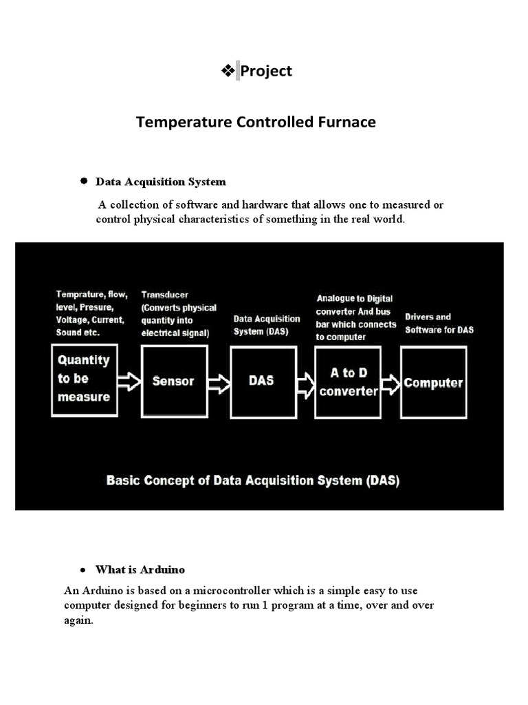 Project Temp Controlled Furnace PDF Microcontroller Arduino