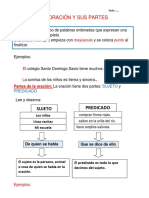 La Oración y Sus Partes