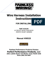 Wire Harness Installation Instructions: For Installing