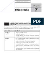 Negotiating Skills: Toolset: Best Practices For The Negotiating Life Cycle