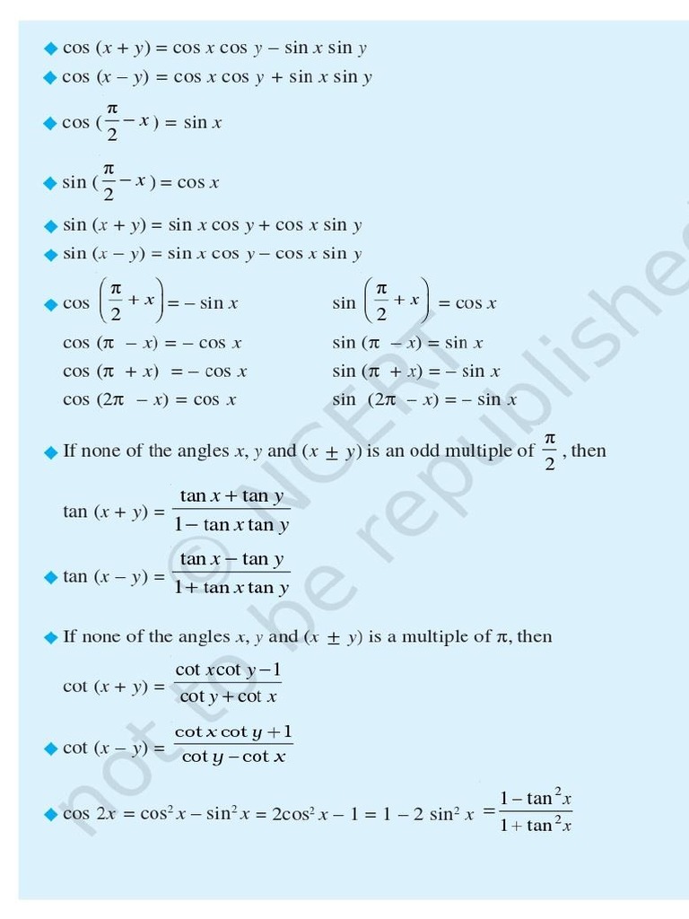 Differential Formulas PDF