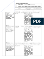 Weekly Learning Plan For JHS - Week 4