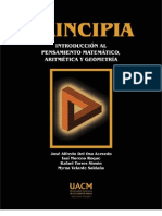 Principia. Introduccion Al Pensamiento Matematico, Aritmetica y Geometria