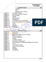 9th & 10th Maths Syllabus