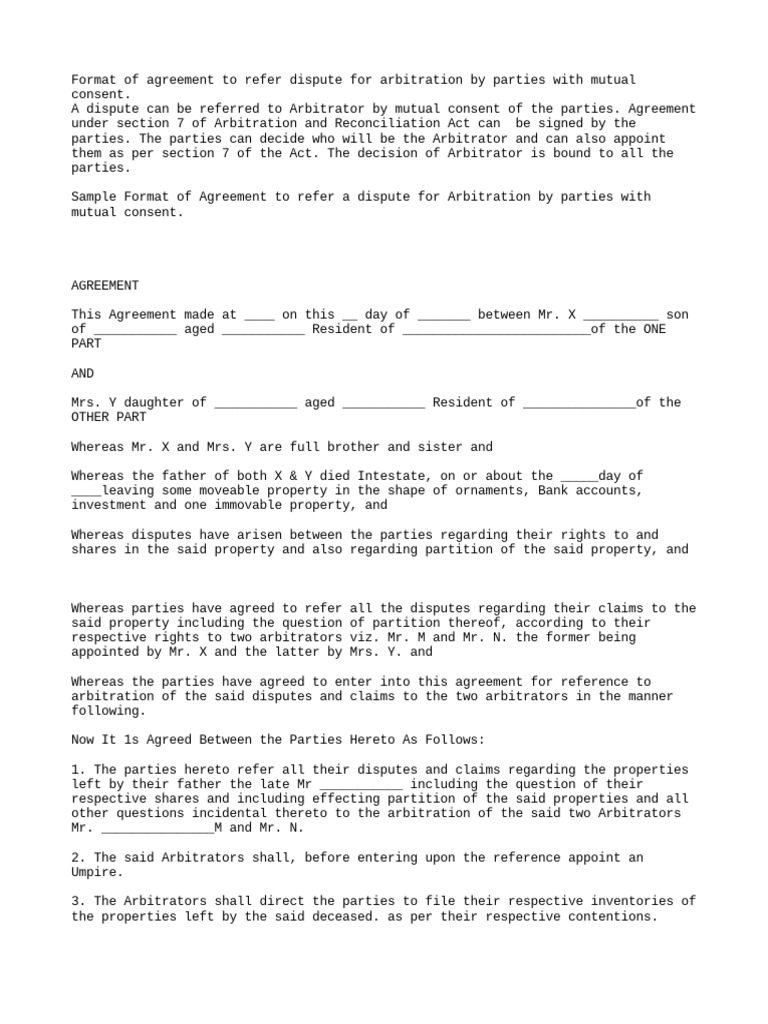 Refer Dispute For Arbitration | PDF | Arbitral Tribunal | Arbitration