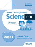 CAMBRIDGE Hodder Cambridge Primary Science Workbook 1