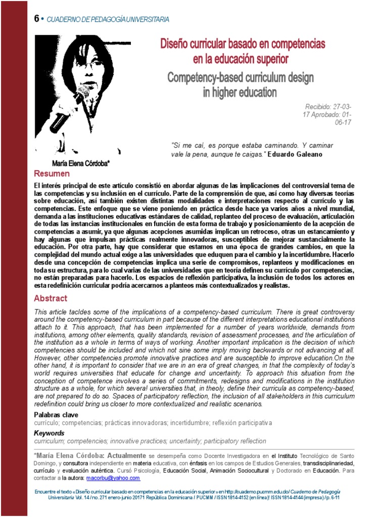 Enfoque Por Competencias La Educación Superior | PDF | Plan de estudios ...