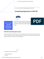 How To Create A Scheduling Agreement in SAP SD - ERProof