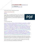 LEGE Nr. 544 Din 12 Octombrie 2001: Capitolul I Dispoziții Generale