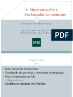 Tema6. Sincronización y Comunicación Basada en Mensajes