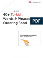 40+ Turkish Words For Ordering Food