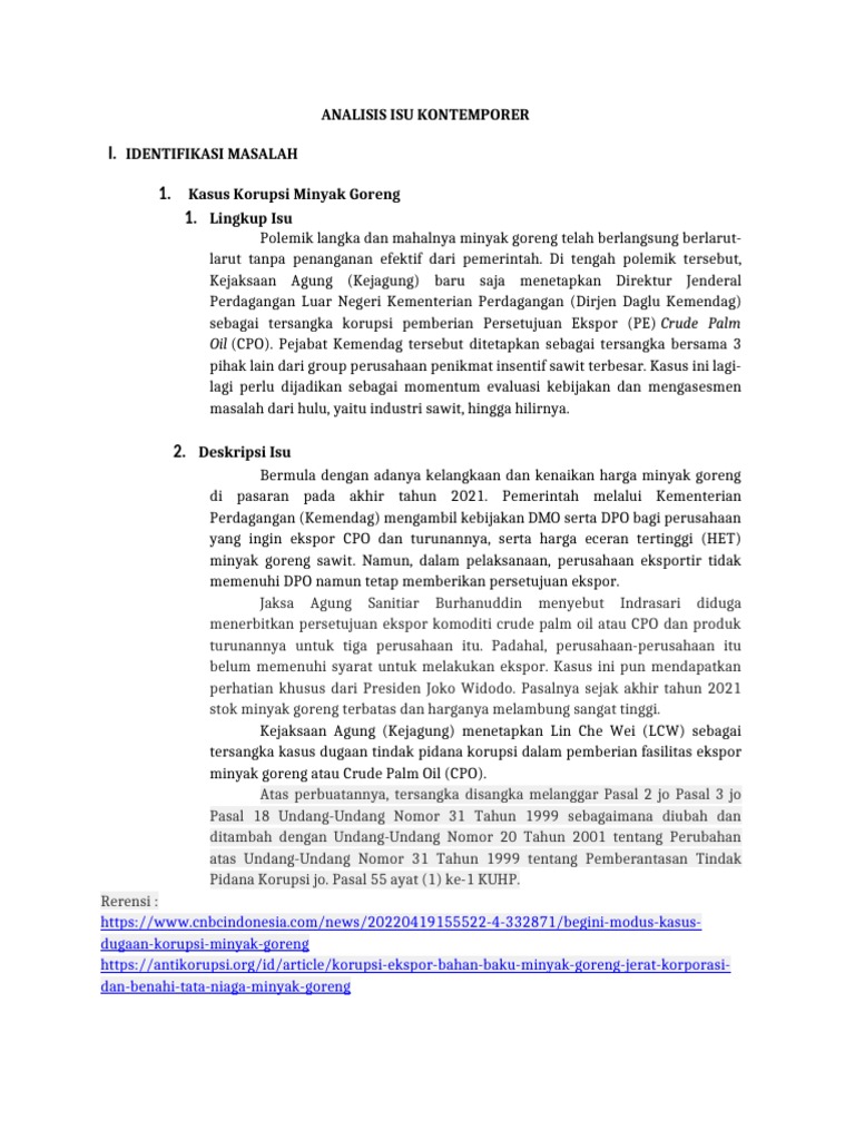 Banaspati kelemahan penggunaan minyak goreng