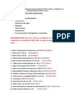 Lineaminetos y Cronograma de Exposiciones Tarea Academica Ii Unidad Ok