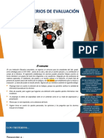 Criterios de Evaluación