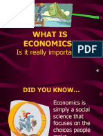 What Is Economics?: Is It Really Important