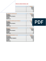 Lista de Precios Cursos Doradal 2022