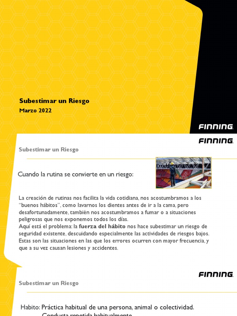 Riesgos de la Rutina y la Complacencia | PDF | Percepción | Ciencia ...
