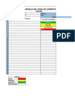 Registro Del Desarrollo Del Nivel de Competencias Mapa de Calor