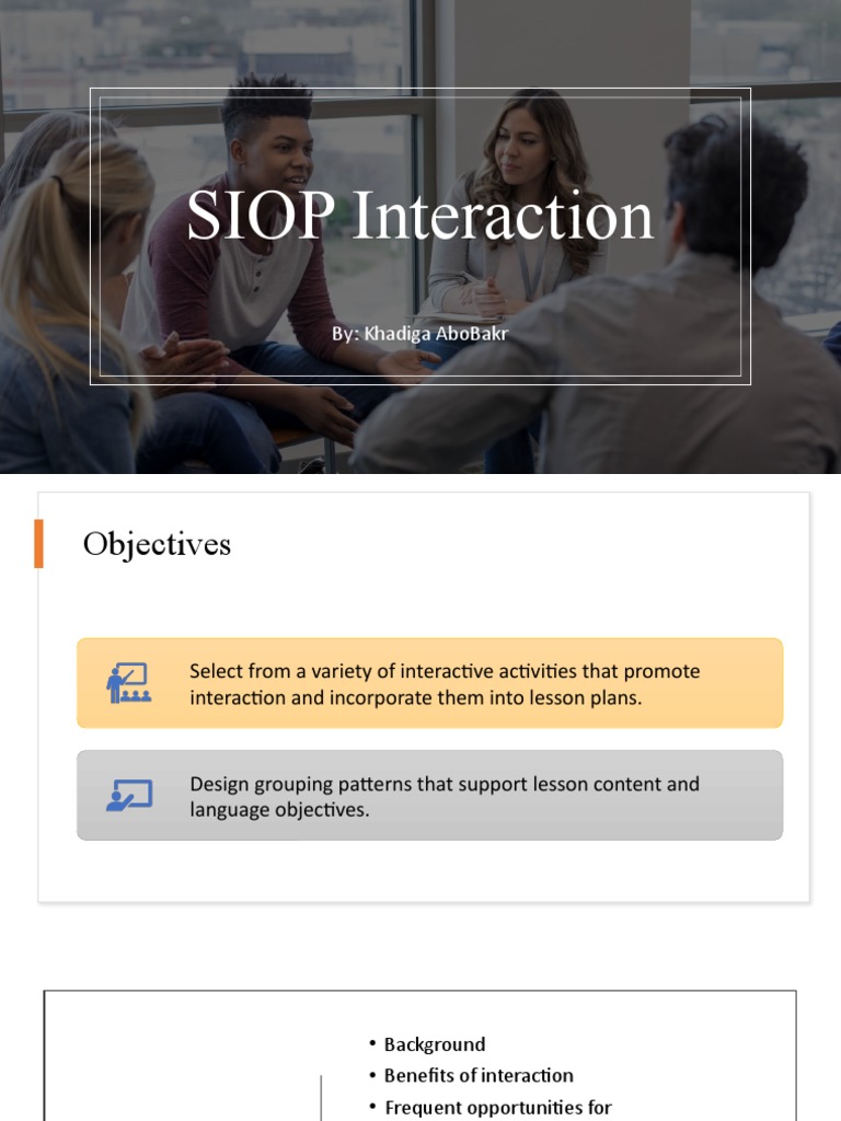 Siop Interaction Compressed 2 PDF Applied Psychology Cognitive