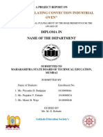 "Force Circulating Convection Industrial Oven": Diploma in Name of The Department