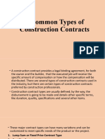 4 Common Types of Construction Contracts