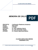 14-068 Memoria de Cálculo Plataforma Andamios