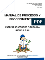 Manual de Procesos y Procedimientos Esp 2019