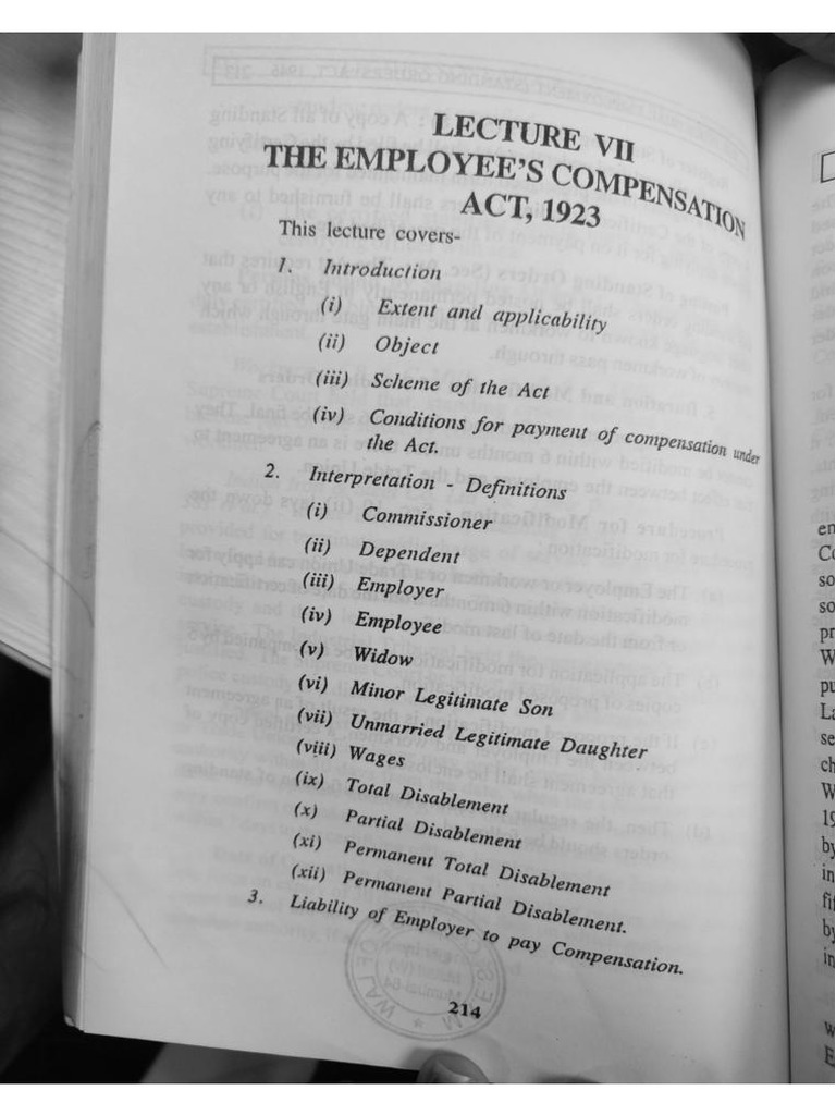 Employee Compensation Act PDF