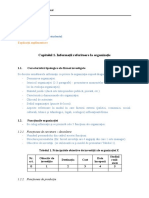 Capitolul 1. Informații Referitoare La Organizație: Ce Trebuie Să Completeze Studentul