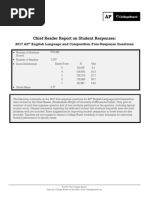 Chief Reader Report On Student Responses:: 2017 AP English Language and Composition Free-Response Questions