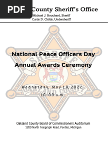 Awards Program 2022 (OCSO)