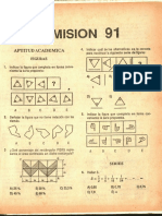 Examenes Admision UNI 1991