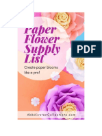 The Ultimate Paper Flower Supply List
