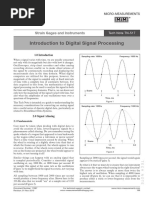 Introduction To Digital Signal Processing: Strain Gages and Instruments