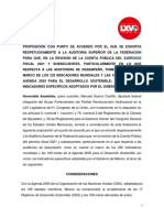 Punto de Acuerdo Auditorías de Desempeño Agenda 2030