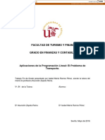 Aplicaciones de Programación Lineal en Problemas de Transporte