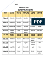 Horarios de Clases