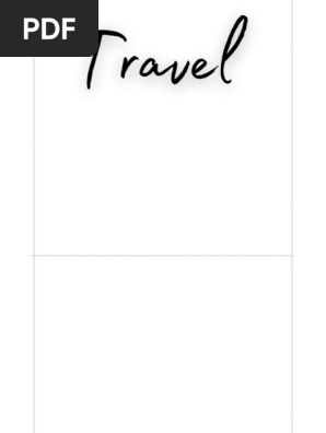 Travel Cash Envelope