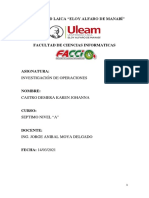 Universidad Laica "Eloy Alfaro de Manabí": Investigación de Operaciones