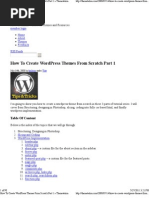 (How To Create WordPress Themes From Scratch Part 1