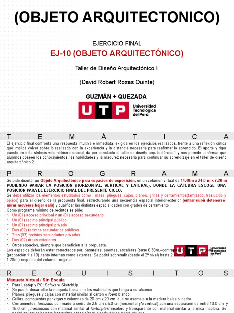 Diseño de Objeto Arquitectónico | PDF
