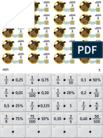 Cartoes de Domino Fraccoes e Numero Decimais