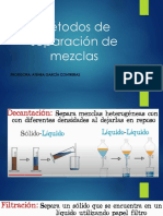 Métodos de Separación de Mezclas